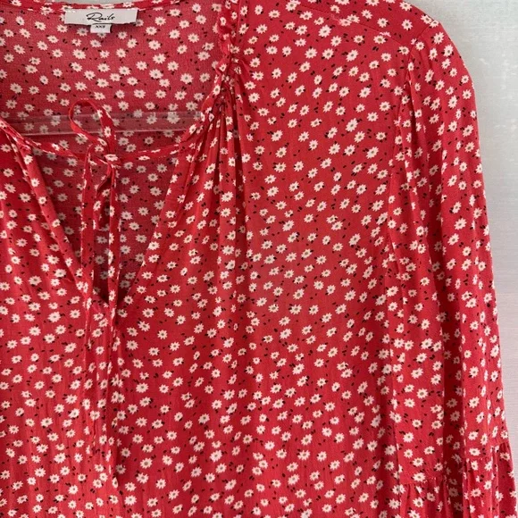 Rails Everly Mini Dress Red Daisy Floral Carmine Size XXS NWT - Picture 3 of 9